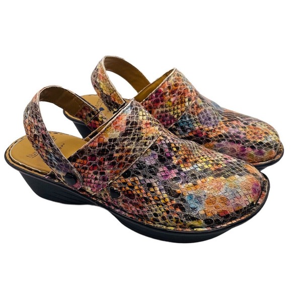 NURSE MATES GALA 256259 PILLOW TOP WOMEN'S SLIP RESISTANT NURSING CLOGS SZ 6.5 - Picture 9 of 10